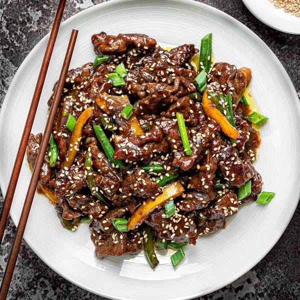 Mongolian beef (蒙古牛)